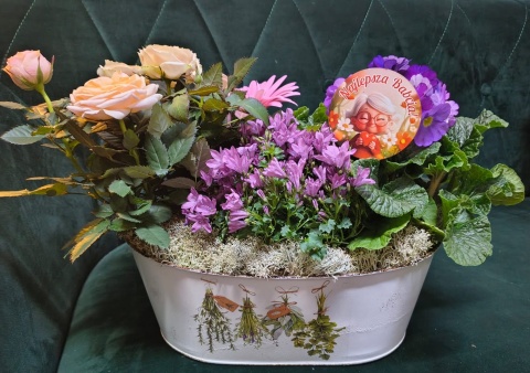 "Kwiatowe życzenia dla Babci” #09