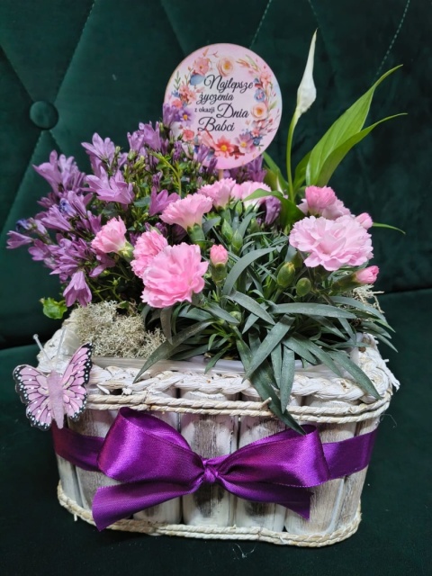 "Kwiatowe życzenia dla Babci” #01