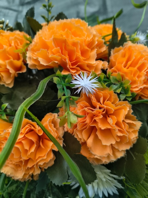 Stroik "ikebana" - goździki #032